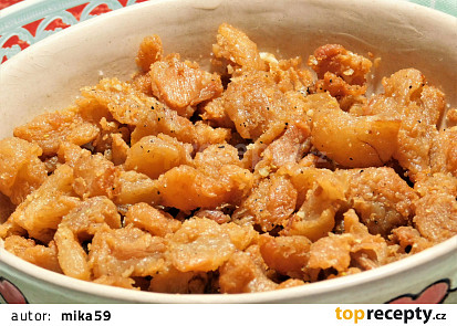 Česnekové škvarky