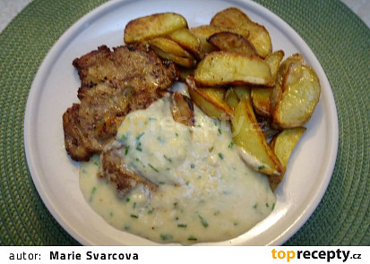 Minutková krkovička s tvarůžkovou omáčkou