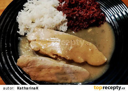 Krůtí prso na hořčici s rýží