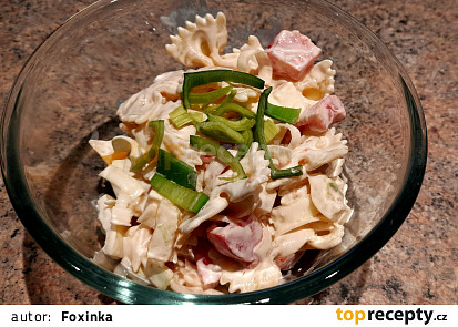 Těstovinový salát s balkánem a zeleninou