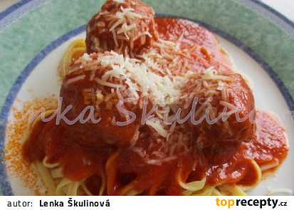 Rajská s kuličkami z mletého masa