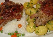 Křepelky, pečená  prsíčka