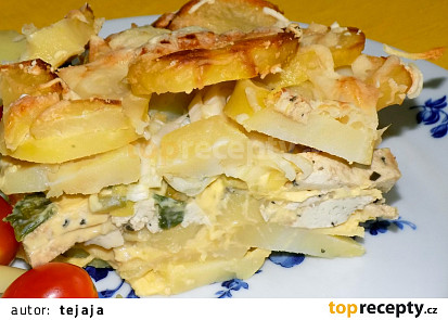 Zapékané tofu s pórkem