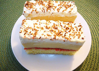 Koňakové řezy s mascarpone krémem