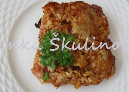 Veganské lasagne se žampiony