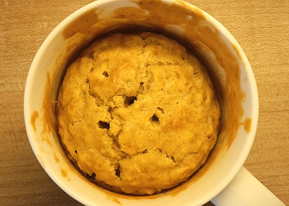 Mug cake a vločkami
