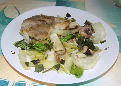 Plněné rybí filety se zeleninou