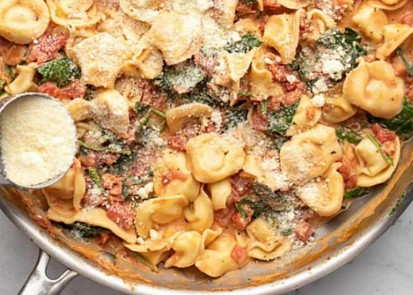 Špenátové tortellini II