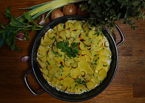 Smetanové brambory s kuřecím masem