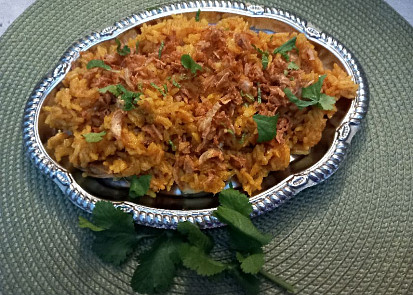 Indické kuřecí biryani
