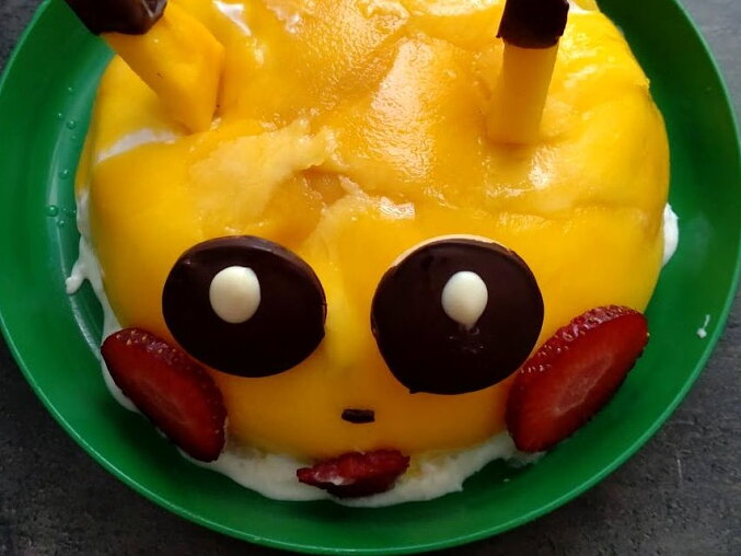 Ovocný dort Pikachu