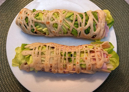 Slané děravé palačinky