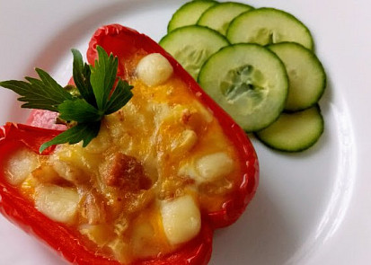 Selská omeleta v paprice z horkovzdušné fritézy