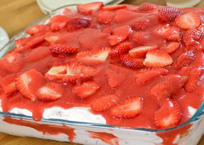 Jahodové tiramisu