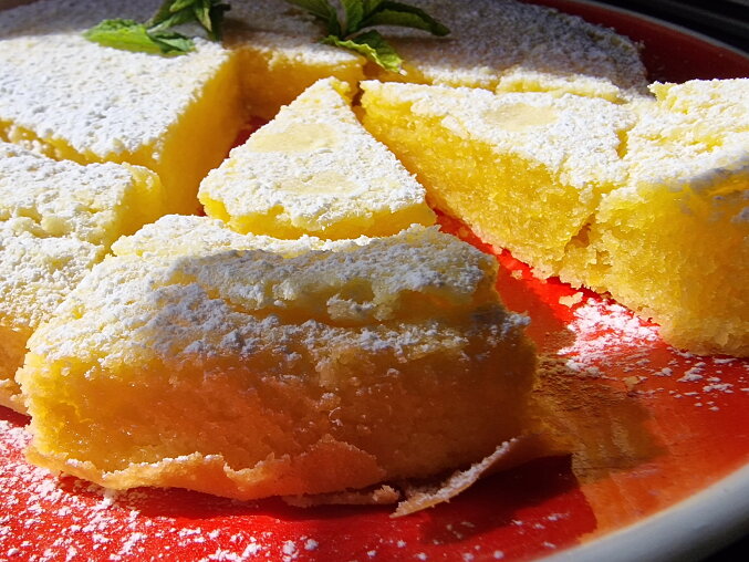 Šťavnatý citronový koláč