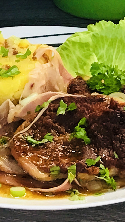 Vepřové plátky pečené s marinádou