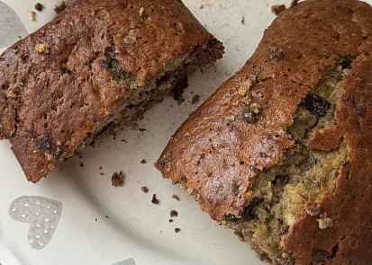 Banana bread nebo-li banánový chlebík