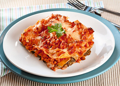 Lasagne s krůtím masem