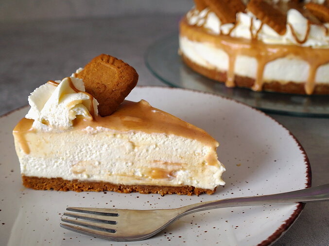 Nepečený Lotus cheesecake s tvarohem
