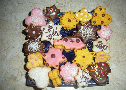 Mrkvové zdobené cukroví