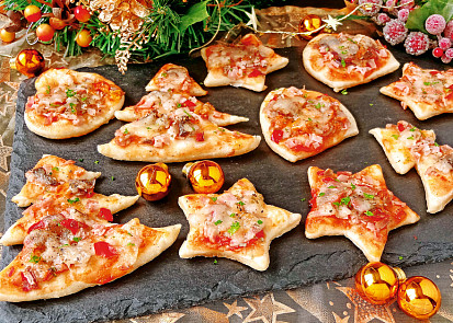 Vánoční minipizzy