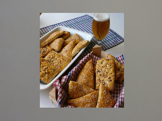 Škvarkové a zelné placky