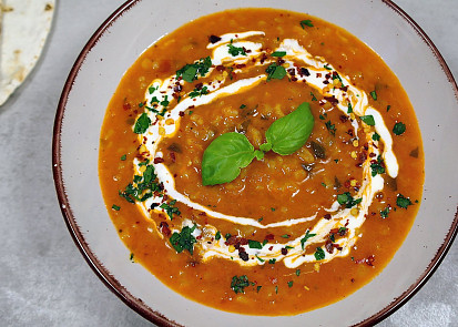 Čočková polévka s bulgurem