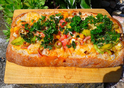 Plněné zapečené ciabatty