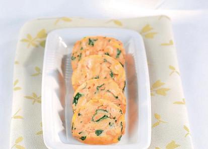 Špenátové knedlíky s pórkovým přelivem