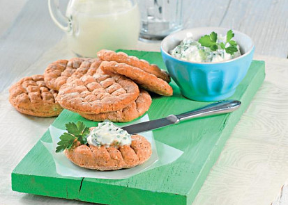 Celozrnné placky s dipem