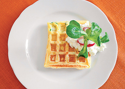 Sýrové vafle s polníčkem