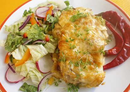 Zapečená krkovice na bramborách