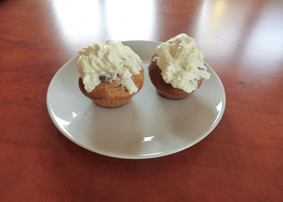 Mandarinkové muffiny s krémem