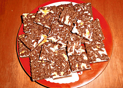 Strouhaný tvarohový koláč