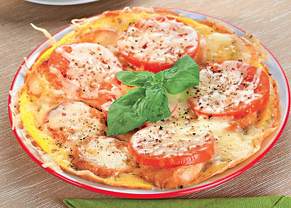 Omeleta à la pizza