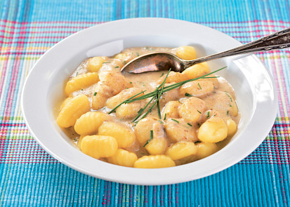 Žampionové gnocchi