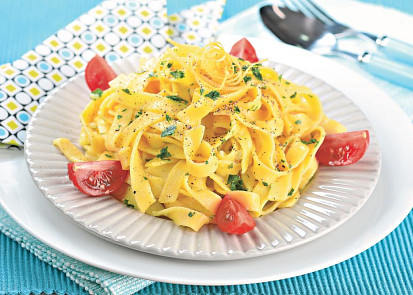 Citronové tagliatelle