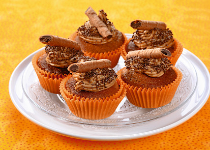 Muffiny s kávovým krémem