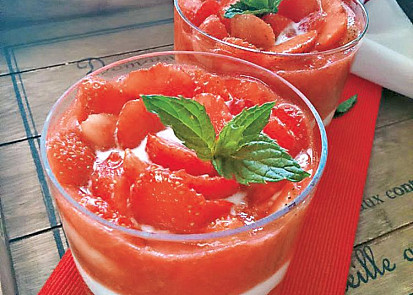 Mascarpone s jahodami
