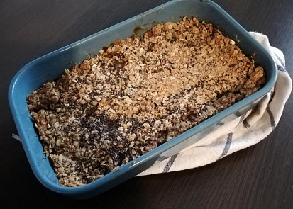 Rebarborový crumble
