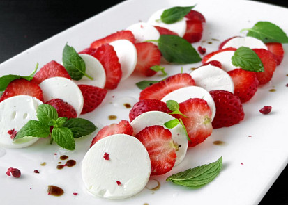 Jahodové carpaccio