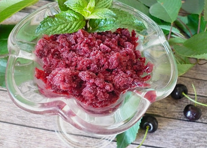 Třešňová granita