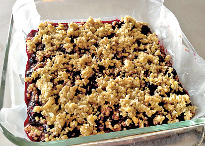 Crumble s letním ovocem