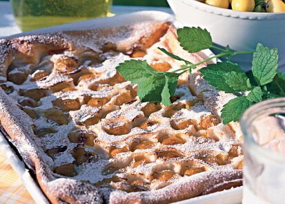 Clafoutis se špendlíky