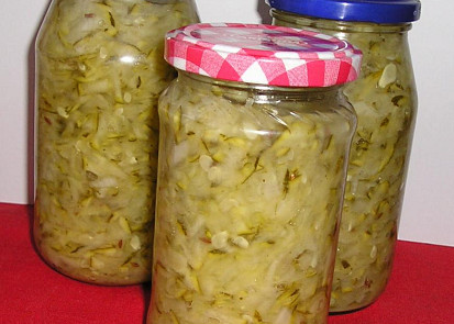 Cuketové zelí - zavařené