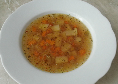 Polévka s ratatouille