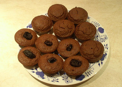 Jáhelné muffiny s čokoládou
