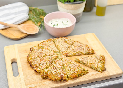 Bramborová scarpaccia se sýrem