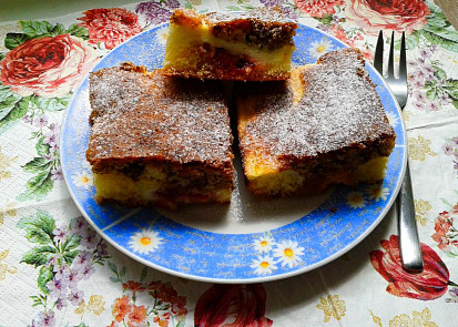 Tvarohová buchta s marmeládou