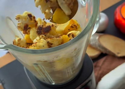 Krém z pečeného květáku